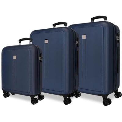 ROLL ROAD Cambodja Kofferset, blauw, 55/68/78 cm, stijf, ABS, zijcijfersluiting, 190 l, 10,84 kg, 4 dubbele wielen, handbagage, blauw, kofferset, Blauw, kofferset ROLL ROAD Cambodja Kofferset, blauw, 55/68/78 cm, stijf, ABS, zijcijfersluiting, 190 l, 10,84 kg, 4 dubbele wielen, handbagage, blauw, kofferset, Blauw, kofferset