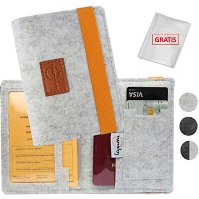 leymoon Vaccinatiepaspoortbeschermer van hoogwaardig vilt, perfect voor de bescherming van vaccinatiekaarten en paspoorten. Geschikt voor kinderen en volwassenen. (93 mm x 130 mm leymoon Vaccinatiepaspoortbeschermer van hoogwaardig vilt, perfect voor de bescherming van vaccinatiekaarten en paspoorten. Geschikt voor kinderen en volwassenen. (93 mm x 130 mm