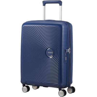 American Tourister Soundbox Spinner S Uitbreidbare handbagage, blauw (midnight navy), S (55 cm 41 L), Spinner S (55 cm 41 L) Middernacht Marineblauw, uitbreidbare harde koffer, 55H x 40W x 20D cm, 35.5/41 L, 2.6 kg, met TSA-slot American Tourister Soundbox Spinner S Uitbreidbare handbagage, blauw (midnight navy), S (55 cm 41 L), Spinner S (55 cm 41 L) Middernacht Marineblauw, uitbreidbare harde koffer, 55H x 40W x 20D cm, 35.5/41 L, 2.6 kg, met TSA-slot