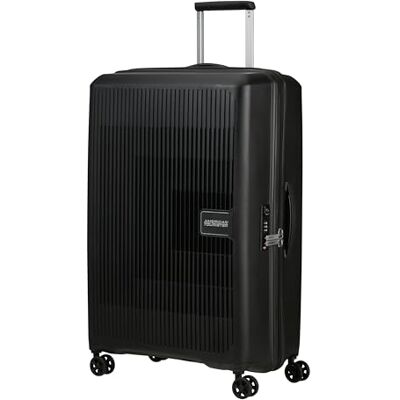 American Tourister Aerostep Spinner L, uitbreidbare hoes, 77 cm, 101,5/109 L, zwart (zwart) American Tourister Aerostep Spinner L, uitbreidbare hoes, 77 cm, 101,5/109 L, zwart (zwart)