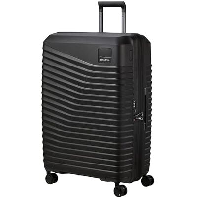 Samsonite Intuo Zwart, uitbreidbare harde koffer, 75H x 52W x 31D cm, 105/115L, 3,6kg, met TSA-slot en liggende binnenkruisbanden Samsonite Intuo Zwart, uitbreidbare harde koffer, 75H x 52W x 31D cm, 105/115L, 3,6kg, met TSA-slot en liggende binnenkruisbanden