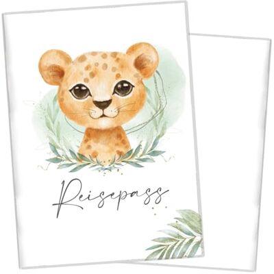 Cozy Racoon Paspoorthoes voor kinderen, leeuwenjongen, zonder personalisatie, modern, Leeuw jongen, Modern Cozy Racoon Paspoorthoes voor kinderen, leeuwenjongen, zonder personalisatie, modern, Leeuw jongen, Modern