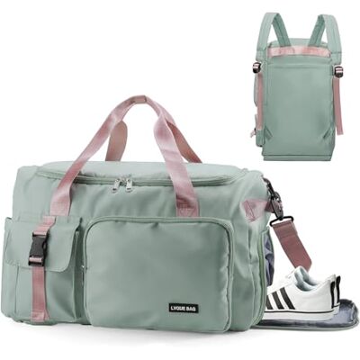 Feelhap Waterdichte sporttas voor dames en heren, 42 liter, grote rugzak met schoenenvak, nat vak, weekendreizen, duffle bag Feelhap Waterdichte sporttas voor dames en heren, 42 liter, grote rugzak met schoenenvak, nat vak, weekendreizen, duffle bag