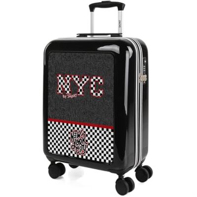 SKPAT Harde kofferset, 4 wielen voor vliegtuigen Bagagesets, verkoop op wielen voor reizen. Kofferset: stijlvolle reisset, Zwarte schaken SKPAT Harde kofferset, 4 wielen voor vliegtuigen Bagagesets, verkoop op wielen voor reizen. Kofferset: stijlvolle reisset, Zwarte schaken