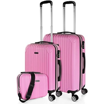 ITACA Set van 3 uittrekbare koffers, 55/66/76 cm, ABS 4, harde wielen, robuust en licht. Slot geschikt voor Ryanair, middelgroot en groot. T71500 ITACA Set van 3 uittrekbare koffers, 55/66/76 cm, ABS 4, harde wielen, robuust en licht. Slot geschikt voor Ryanair, middelgroot en groot. T71500