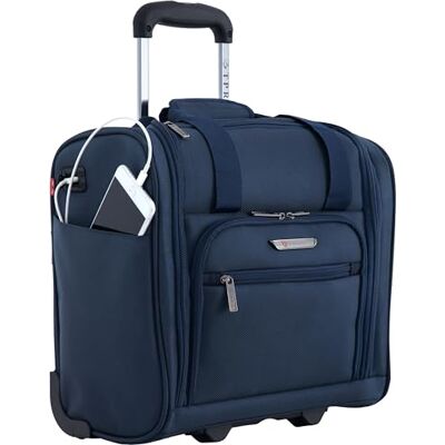 TPRC Handbagage onder de zitting, 38 cm, goedgekeurd door luchtvaartmaatschappijen met USB-oplaadpoort, marineblauw TPRC Handbagage onder de zitting, 38 cm, goedgekeurd door luchtvaartmaatschappijen met USB-oplaadpoort, marineblauw