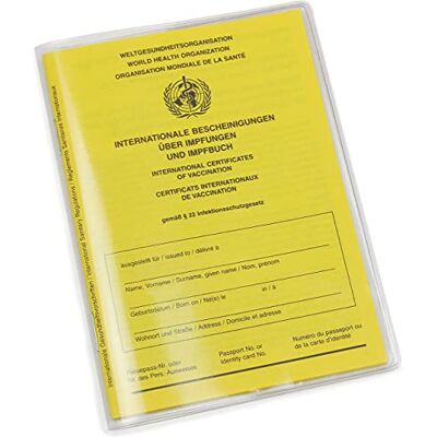 Frentree Doorzichtige beschermhoes voor huidige vaccinatiebewijs, Made in Germany, scheurvast en precies passend, transparante beschermhoes voor vaccinatiepaspoort afmetingen 10 x 13,7 cm, 2 stuks, 2 stuks, 2 stuks., 2 Stück Frentree Doorzichtige beschermhoes voor huidige vaccinatiebewijs, Made in Germany, scheurvast en precies passend, transparante beschermhoes voor vaccinatiepaspoort afmetingen 10 x 13,7 cm, 2 stuks, 2 stuks, 2 stuks., 2 Stück