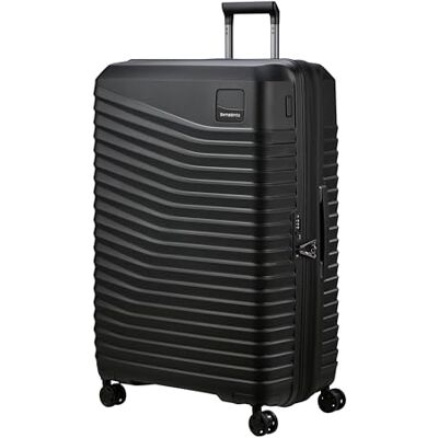 Samsonite Intuo Zwart, uitbreidbare harde koffer, 81H x 54W x 33D cm, 132/144 l, 4,1 kg, met TSA-slot en liggende binnenkruisbanden Samsonite Intuo Zwart, uitbreidbare harde koffer, 81H x 54W x 33D cm, 132/144 l, 4,1 kg, met TSA-slot en liggende binnenkruisbanden