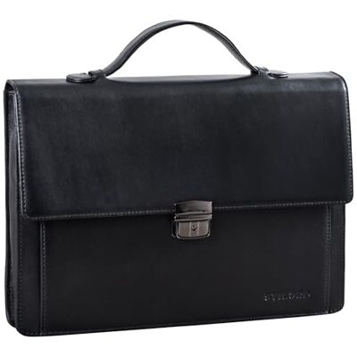 STILORD Ernesto' Documentenkoffer van leer, vintage, klassiek, werkhanddoek, kleine conferentie, 13,3 inch, met handvat, organizer van echt leer, Onice Nero, L, koffer, Onice Nero, koffer STILORD Ernesto' Documentenkoffer van leer, vintage, klassiek, werkhanddoek, kleine conferentie, 13,3 inch, met handvat, organizer van echt leer, Onice Nero, L, koffer, Onice Nero, koffer