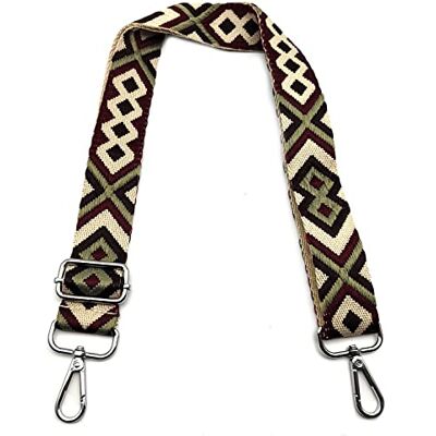 Omxyinma Verstelbare schouderriem voor handtas, kleurrijk, met karabijnhaak, zilver, 3,8 cm, vervanging voor dames, brede schouderbanden, accessoires voor meisjes, tas, doe-het-zelf, G, #13, 80-130 cm Omxyinma Verstelbare schouderriem voor handtas, kleurrijk, met karabijnhaak, zilver, 3,8 cm, vervanging voor dames, brede schouderbanden, accessoires voor meisjes, tas, doe-het-zelf, G, #13, 80-130 cm