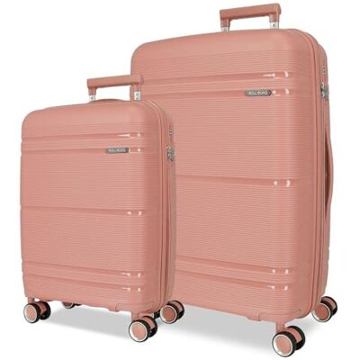 ROLL ROAD Universe Kofferset, roze, 55/65 cm, stijf, 5,6 kg, TSA-sluiting, polypropyleen, 5,6 kg, 102 l, handbagage, roze, Talla única, kofferset ROLL ROAD Universe Kofferset, roze, 55/65 cm, stijf, 5,6 kg, TSA-sluiting, polypropyleen, 5,6 kg, 102 l, handbagage, roze, Talla única, kofferset