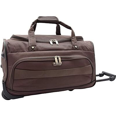 A1 FASHION GOODS Darwin Lichte reistas met wieltjes draagtas cabine sport weekendtas, Bruin, Reistas A1 FASHION GOODS Darwin Lichte reistas met wieltjes draagtas cabine sport weekendtas, Bruin, Reistas
