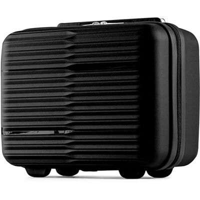 POSH Polypropyleen koffer, make-uptassen, handbagage, middelgrote en grote koffers en trolleys, reiskoffer met TSA-slot en geruisloze dubbele wielen, stapelbaar, zwart., Klassiek POSH Polypropyleen koffer, make-uptassen, handbagage, middelgrote en grote koffers en trolleys, reiskoffer met TSA-slot en geruisloze dubbele wielen, stapelbaar, zwart., Klassiek