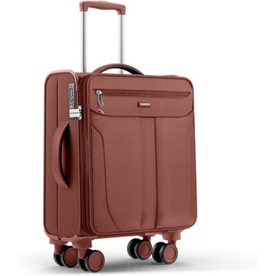 Travely Kofferset van stof, Rood, M: 55 x 40 x 20-23 cm Travely Kofferset van stof, Rood, M: 55 x 40 x 20-23 cm
