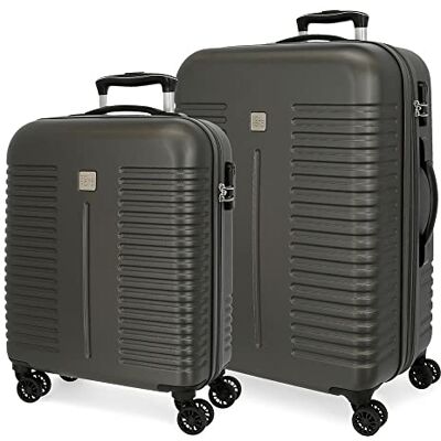 ROLL ROAD , Antraciet, Set van 2 koffers ROLL ROAD , Antraciet, Set van 2 koffers
