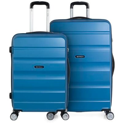 ITACA Stevige reiskoffer met 4 wielen trolley ABS. Handvat 2 handgrepen en hangsloten. Robuust en licht. Klein, medium en groot. Student en professioneel., blauw, informeel ITACA Stevige reiskoffer met 4 wielen trolley ABS. Handvat 2 handgrepen en hangsloten. Robuust en licht. Klein, medium en groot. Student en professioneel., blauw, informeel