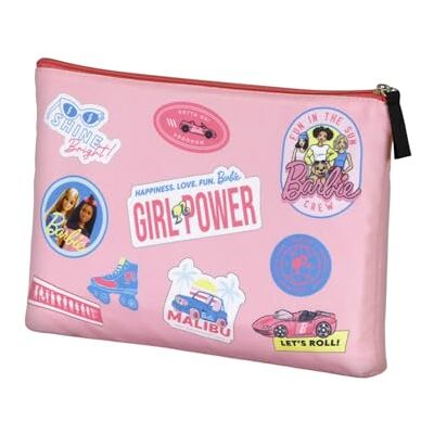 KARACTERMANIA Barbie Malibu-Soleil Toilettas, roze, 30,5 x 22,5 cm, roze, één maat, zon, toilettas Malibu, Roze, Soleil Malibu toilettas KARACTERMANIA Barbie Malibu-Soleil Toilettas, roze, 30,5 x 22,5 cm, roze, één maat, zon, toilettas Malibu, Roze, Soleil Malibu toilettas