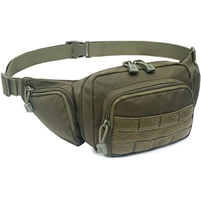 FONREST Verborgen pistoolzak, veelzijdig inzetbaar, tactisch, pistooltas, heuptas, voor Glock 17, 19, 22, 23, 31, 32, 1911 (legergroen) FONREST Verborgen pistoolzak, veelzijdig inzetbaar, tactisch, pistooltas, heuptas, voor Glock 17, 19, 22, 23, 31, 32, 1911 (legergroen)