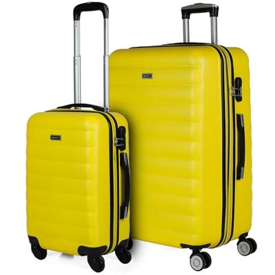 ITACA Hard Shell Beauty Case ABS duurzaam en licht materiaal jong en grote ritssluiting f, Geel, informeel ITACA Hard Shell Beauty Case ABS duurzaam en licht materiaal jong en grote ritssluiting f, Geel, informeel