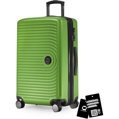 Hauptstadtkoffer Mitte 3-delige kofferset, cabinekoffer 55 cm, middelgrote koffer 68 cm, grote koffer 77 cm, harde ABS-koffers, TSA-sloten + digitaal bagagelabel, abrikoos, Apple Groen, Harde koffer Hauptstadtkoffer Mitte 3-delige kofferset, cabinekoffer 55 cm, middelgrote koffer 68 cm, grote koffer 77 cm, harde ABS-koffers, TSA-sloten + digitaal bagagelabel, abrikoos, Apple Groen, Harde koffer