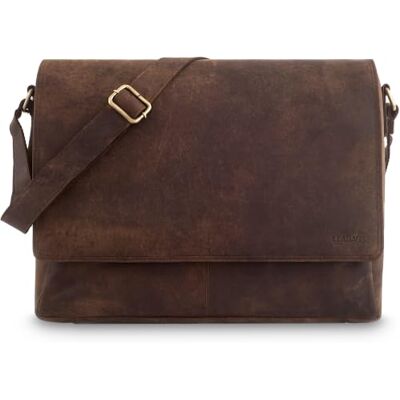 LEABAGS Oxford Uniseks schoudertas (1 stuk) 38x10x31 cm LEABAGS Oxford Uniseks schoudertas (1 stuk) 38x10x31 cm