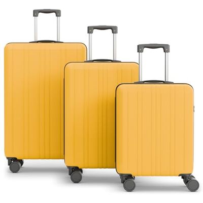 Wertes Kofferset, XL, L en handbagage in één set. Zeer robuuste reiskoffers met zachte wielen en TSA-slot, koffers, koffers en trolleys Wertes Kofferset, XL, L en handbagage in één set. Zeer robuuste reiskoffers met zachte wielen en TSA-slot, koffers, koffers en trolleys