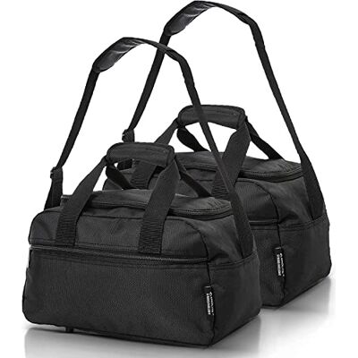 Aerolite Ryanair Set van 2 lichte en opvouwbare draagtassen voor onder de zitting, zwart, 40 x 20 x 25 cm, 2 x zwart, 40 x 20 x 25 cm, draagtas Aerolite Ryanair Set van 2 lichte en opvouwbare draagtassen voor onder de zitting, zwart, 40 x 20 x 25 cm, 2 x zwart, 40 x 20 x 25 cm, draagtas