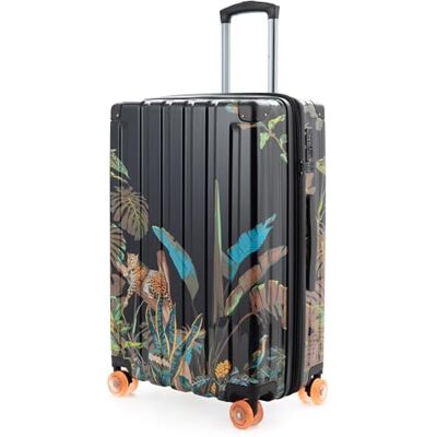 Hauptstadtkoffer Q-Damm 3-delige kofferset S M L cabine 54 cm medium 68 cm groot 78 cm TSA harde schaal ABS, Luipaard design, Bagagekoffer Hauptstadtkoffer Q-Damm 3-delige kofferset S M L cabine 54 cm medium 68 cm groot 78 cm TSA harde schaal ABS, Luipaard design, Bagagekoffer