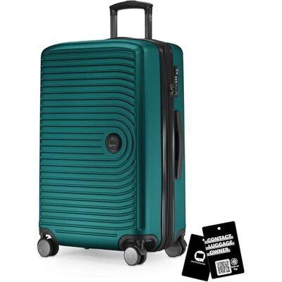 Hauptstadtkoffer Mitte 3-delige kofferset, cabinekoffer 55 cm, middelgrote koffer 68 cm, grote koffer 77 cm, harde ABS-koffers, TSA-sloten + digitaal bagagelabel, abrikoos, Turkoois, Harde koffer met Hauptstadtkoffer Mitte 3-delige kofferset, cabinekoffer 55 cm, middelgrote koffer 68 cm, grote koffer 77 cm, harde ABS-koffers, TSA-sloten + digitaal bagagelabel, abrikoos, Turkoois, Harde koffer met