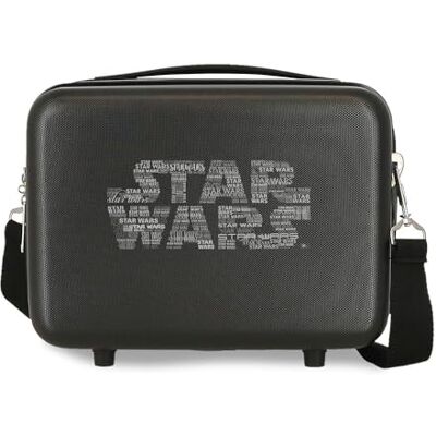 Star Wars Logo aanpasbare toilettas, zwart, 29 x 21 x 15 cm, stijf, ABS, 9,14 l, 0,8 kg, zwart, talla única, aanpasbare tas, zwart., Aanpasbaar etui Star Wars Logo aanpasbare toilettas, zwart, 29 x 21 x 15 cm, stijf, ABS, 9,14 l, 0,8 kg, zwart, talla única, aanpasbare tas, zwart., Aanpasbaar etui