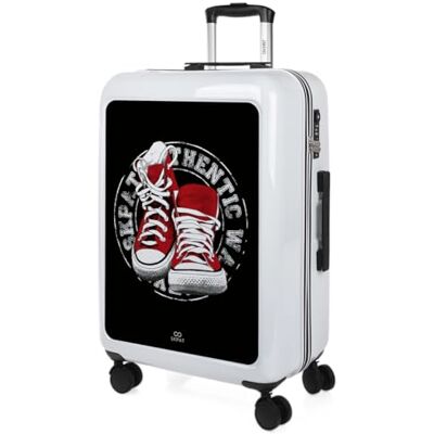 SKPAT Children's Travel Suitcases Spel. Middelgrote koffer en cabinekoffer. Stel resistente en lichte reiskoffers in. Koffer set Meisje met hangslot TSA 133600B, wit SKPAT Children's Travel Suitcases Spel. Middelgrote koffer en cabinekoffer. Stel resistente en lichte reiskoffers in. Koffer set Meisje met hangslot TSA 133600B, wit