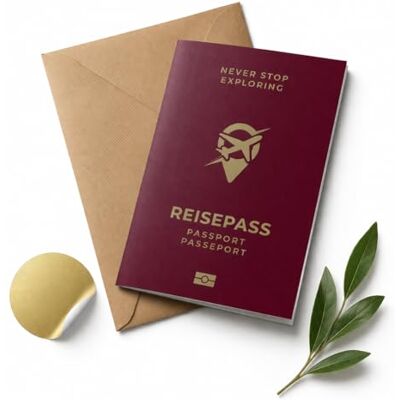 Koko Lora KOKO&LORA Reisvoucher Paspoort met krassticker Om te schrijven als vakantievoucher met envelop Reiscadeauverpakking Koko Lora KOKO&LORA Reisvoucher Paspoort met krassticker Om te schrijven als vakantievoucher met envelop Reiscadeauverpakking