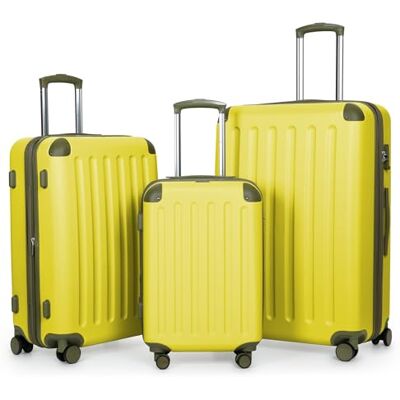 Hauptstadtkoffer Spree Set van 3 trolleys (S, M en L) 4 dubbele wielen uitbreiding TSA, limoen, set, kofferset, Kalk, Kofferset Hauptstadtkoffer Spree Set van 3 trolleys (S, M en L) 4 dubbele wielen uitbreiding TSA, limoen, set, kofferset, Kalk, Kofferset