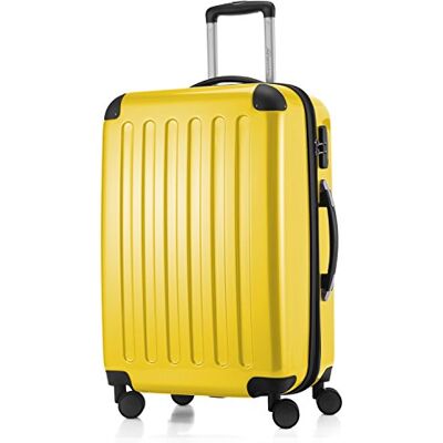 Hauptstadtkoffer Alex harde koffer trolley rolkoffer reiskoffer, 4 dubbele wielen, uitbreiding, geel, Mittelgroßer Koffer, Koffer Hauptstadtkoffer Alex harde koffer trolley rolkoffer reiskoffer, 4 dubbele wielen, uitbreiding, geel, Mittelgroßer Koffer, Koffer