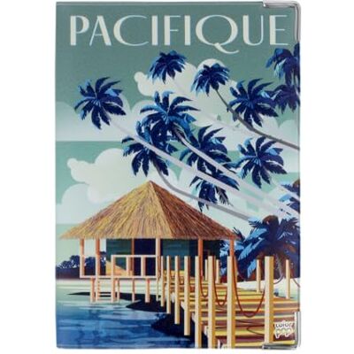 Color Pop Paspoorthoes, collectie du Monde, gemaakt in Frankrijk, pvc, bedrukt, 13,5 x 9,5 cm, Pacific, Hedendaags Color Pop Paspoorthoes, collectie du Monde, gemaakt in Frankrijk, pvc, bedrukt, 13,5 x 9,5 cm, Pacific, Hedendaags