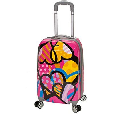 Rockland Vision Harde trolley, Love, Carry-On 20-inch, Vision harde hoes met draaiend wiel, Liefde, Vision Harde koffer met draaibaar wiel Rockland Vision Harde trolley, Love, Carry-On 20-inch, Vision harde hoes met draaiend wiel, Liefde, Vision Harde koffer met draaibaar wiel