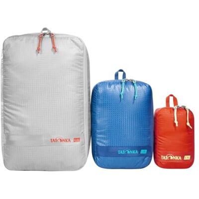 Tatonka Uniseks 3 stuks rugzakken met ritssluiting voor volwassenen grijs/blauw/rood Tatonka Uniseks 3 stuks rugzakken met ritssluiting voor volwassenen grijs/blauw/rood