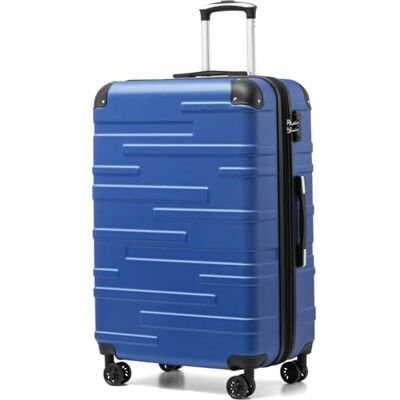 Coolife Reiskofferset, 3 maten, grote maat, cabinekoffer, kleine koffer, reistassen, handkoffer, uittrekbaar, ABS, Navy Blauw, Grote koffer, XL-koffer, reiskoffer, uitbreidbare koffer, grote harde Coolife Reiskofferset, 3 maten, grote maat, cabinekoffer, kleine koffer, reistassen, handkoffer, uittrekbaar, ABS, Navy Blauw, Grote koffer, XL-koffer, reiskoffer, uitbreidbare koffer, grote harde