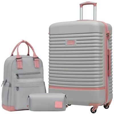 Coolife Kofferset, 3-delig, 71 cm, grote koffer voor lange reizen Coolife Kofferset, 3-delig, 71 cm, grote koffer voor lange reizen