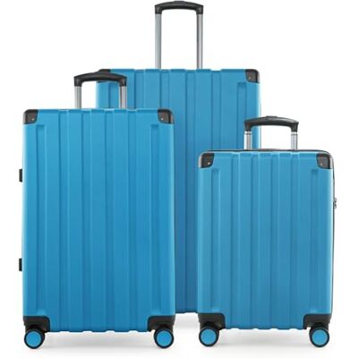 Hauptstadtkoffer Q-Damm Kofferset, 3-delig, S, M, L, cabine, 54 cm, medium, 68 cm, groot, 78 cm, TSA, harde schaal ABS, Cyaan Blauw, Koffer Hauptstadtkoffer Q-Damm Kofferset, 3-delig, S, M, L, cabine, 54 cm, medium, 68 cm, groot, 78 cm, TSA, harde schaal ABS, Cyaan Blauw, Koffer