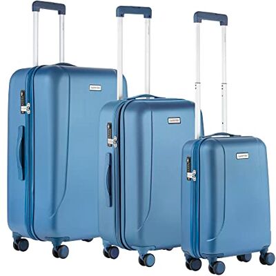 CarryOn Skyhopper Kofferset 3 Bagageset met TSA-slot Harde bagagekoffers (blauw, XXL 3 stuks) CarryOn Skyhopper Kofferset 3 Bagageset met TSA-slot Harde bagagekoffers (blauw, XXL 3 stuks)