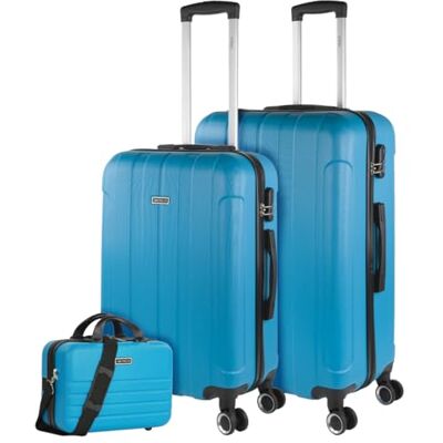 ITACA Reiskoffers van de firma . Set koffers 4 Wielen – set rijstkoffers ABS – set stevige lichte reiskoffers combinatieslot 771100B, Turkoois ITACA Reiskoffers van de firma . Set koffers 4 Wielen – set rijstkoffers ABS – set stevige lichte reiskoffers combinatieslot 771100B, Turkoois