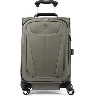 Travelpro Maxlite 5-Softside Uittrekbare koffer met zwenkwielen, leigrijs/groen, Compact Carry-on 20-inch, Maxlite 5 Softside Uittrekbare koffer met zwenkwielen Travelpro Maxlite 5-Softside Uittrekbare koffer met zwenkwielen, leigrijs/groen, Compact Carry-on 20-inch, Maxlite 5 Softside Uittrekbare koffer met zwenkwielen