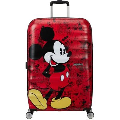 American Tourister Wavebreaker Disney Mickey Mouse Hardshell Koffer Groot (77 cm), Reiskoffer, TSA-sleuf, 4 Wielen, 96 l, 4,2 kg Mickey Comics Red American Tourister Wavebreaker Disney Mickey Mouse Hardshell Koffer Groot (77 cm), Reiskoffer, TSA-sleuf, 4 Wielen, 96 l, 4,2 kg Mickey Comics Red
