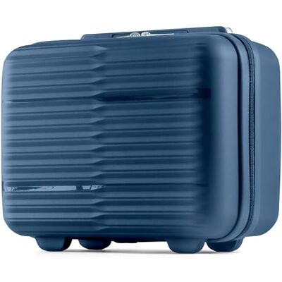 POSH Polypropyleen koffer, make-uptassen, handbagage, middelgrote en grote koffers en trolleys, reiskoffer met TSA-slot en geruisloze dubbele wielen, stapelbaar, Blauw, Klassiek POSH Polypropyleen koffer, make-uptassen, handbagage, middelgrote en grote koffers en trolleys, reiskoffer met TSA-slot en geruisloze dubbele wielen, stapelbaar, Blauw, Klassiek