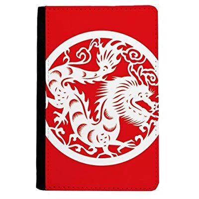 beatChong Beschermhoes voor op reis, motief: Draak, van porselein, met sterrenbeeld, meerkleurig, 3,7 inch x 14 cm, Meerkleurig, 3.7 inch x 5.8 inch beatChong Beschermhoes voor op reis, motief: Draak, van porselein, met sterrenbeeld, meerkleurig, 3,7 inch x 14 cm, Meerkleurig, 3.7 inch x 5.8 inch