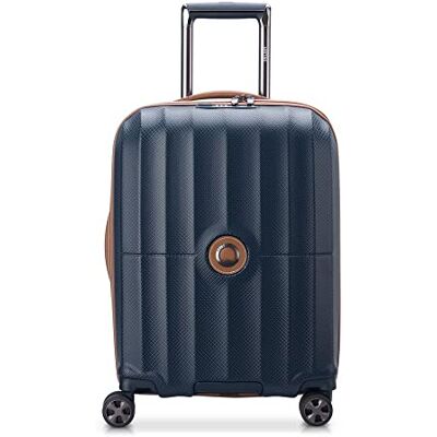 DELSEY PARIS ST TROPEZ Uitbreidbare harde cabinekoffer, marineblauw, XS, koffer DELSEY PARIS ST TROPEZ Uitbreidbare harde cabinekoffer, marineblauw, XS, koffer