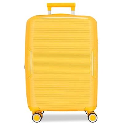MOVOM Inari Cabinekoffer geel, 40 x 55 x 20 cm, stijf, polypropyleen, TSA-sluiting, 37 l, 2,68 kg, 4 dubbele wielen, handbagage, citroenboom, cabinekoffer, Citroengras, Handbagage MOVOM Inari Cabinekoffer geel, 40 x 55 x 20 cm, stijf, polypropyleen, TSA-sluiting, 37 l, 2,68 kg, 4 dubbele wielen, handbagage, citroenboom, cabinekoffer, Citroengras, Handbagage
