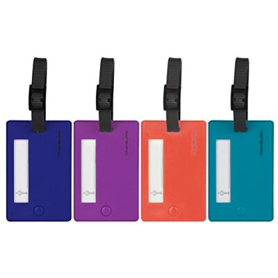 Travelon Lot de 4 étiquettes de couleur assortie, Couleurs vives, Einheitsgröße Travelon Lot de 4 étiquettes de couleur assortie, Couleurs vives, Einheitsgröße
