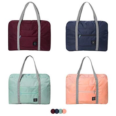 SITAKE Opvouwbare reisplunjetassen, waterdichte lichtgewicht draagtassen, geschikt voor overnachting, vakantie, winkelen, weekends, uitstapje, sportschool, 4 stuks., 18.9" x 12.6" x 6.3 SITAKE Opvouwbare reisplunjetassen, waterdichte lichtgewicht draagtassen, geschikt voor overnachting, vakantie, winkelen, weekends, uitstapje, sportschool, 4 stuks., 18.9" x 12.6" x 6.3